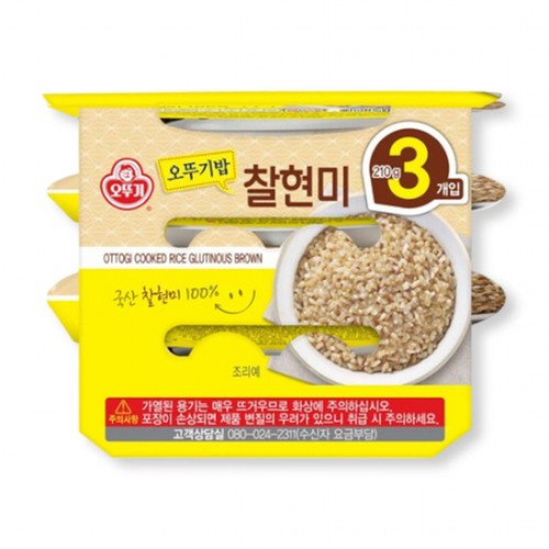 오뚜기 맛있는밥 찰현미 (210G*3입)