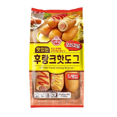 오뚜기 후랑크 핫도그 (오리지널) (375G)