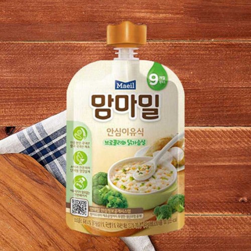 매일 맘마밀 브로콜리와 닭가슴살 (9개월) (100G)