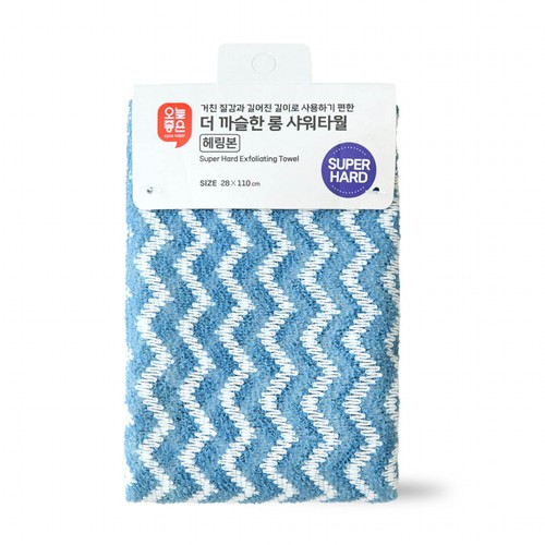  오늘좋은 더 까슬한 롱 샤워타월(헤링본) (29*110CM)