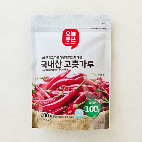 오늘좋은 국내산 고춧가루 (200G)