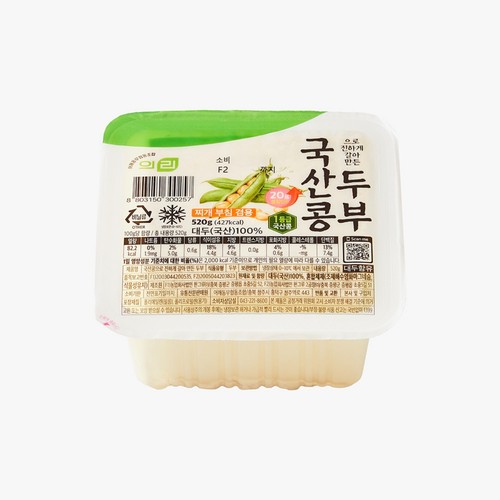 어깨동무 국산콩 두부 (520G)