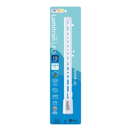 GE 루미트론 HD 이관 LED 형광등 (19W,주광색) (1입)