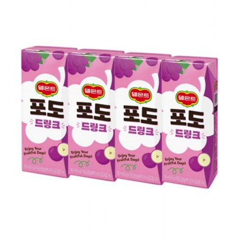 델몬트 드링크 (포도) (190ML*4입)