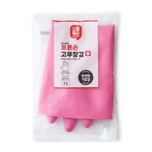 오늘좋은 오른손 고무장갑 (중,1입)
