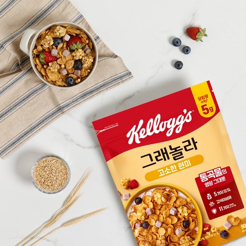 켈로그 현미그래놀라 사르르큐브 (500G)