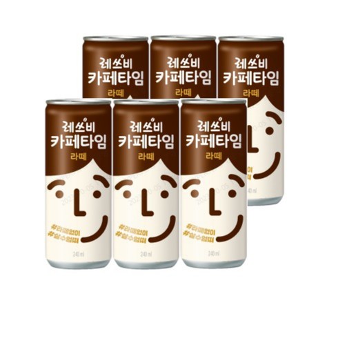 레쓰비 카페타임 라떼 (240ML * 6)