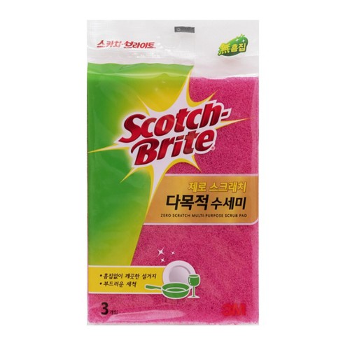 제로스크래치 다목적수세미 (3입)