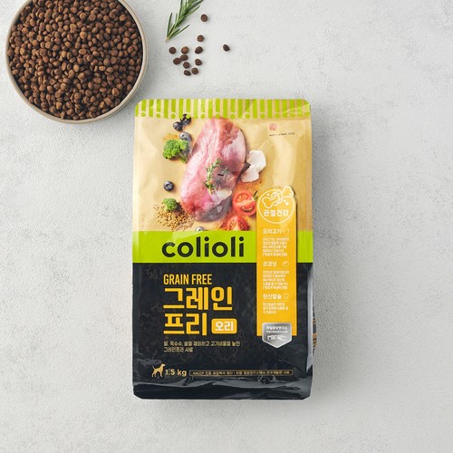 콜리올리 그레인프리 사료 (오리,관절건강) (1.5KG)