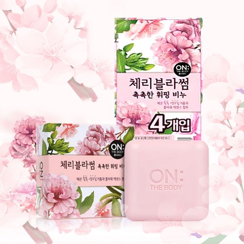 온더바디 촉촉비누 (체리) (90G*4입)