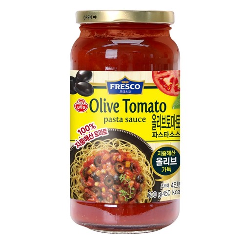 오뚜기 올리브 토마토 파스타소스 (600G)