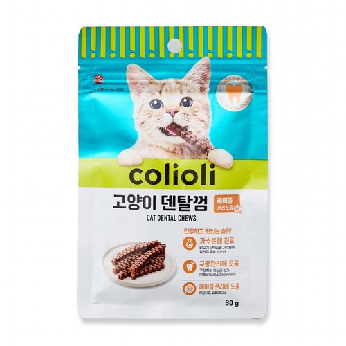 콜리올리 고양이 덴탈껌 (헤어볼) (30G)