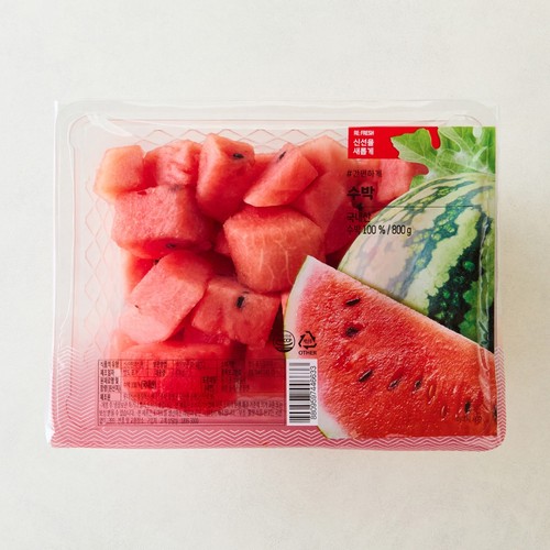 컷팅 수박 (大) (800G/팩)