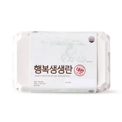 행복생생란 (대란, 15입) (780G)