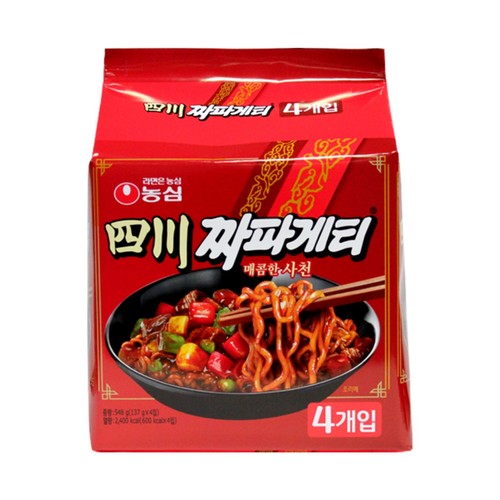 농심 사천짜파게티 (137g*4)