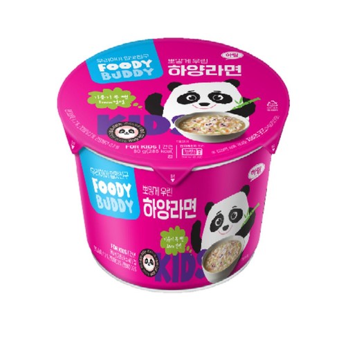 푸디버디 하양라면 컵 (1개)