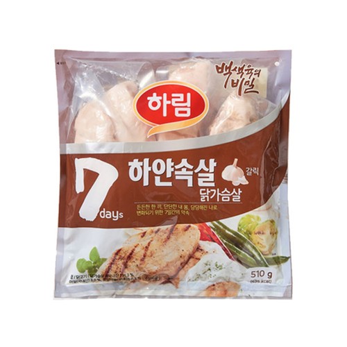 하림 하얀속살 닭가슴살 갈릭 (510g)