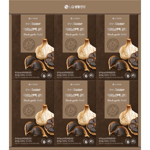 [추석 선물세트 사전예약] 엘지리튠 흑마늘 진액 골드 (50ML*24포)