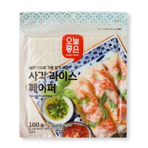 오늘좋은 사각라이스페이퍼 (100G)