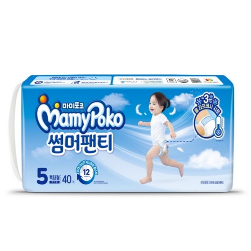 마미포코 썸머팬티 5단계 특대형(여아) (40P)