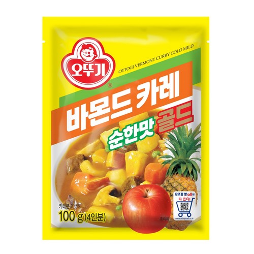 오뚜기 바몬드카레 골드 순한맛 (100G)