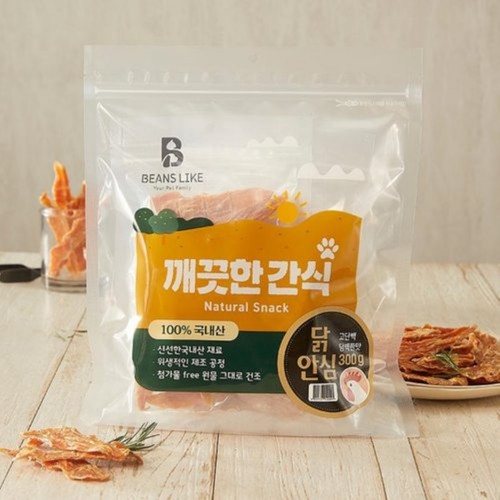 빈즈라이크 깨끗한간식 닭안심 (300G)