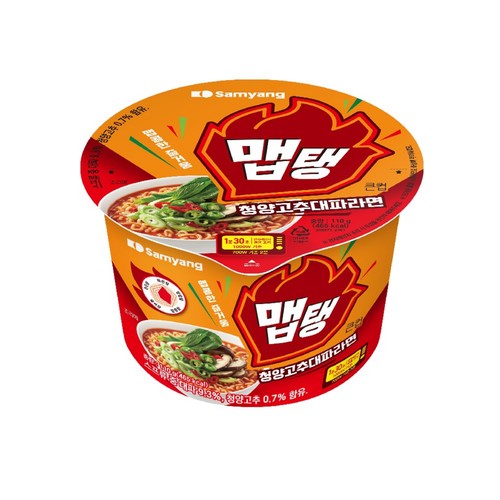 삼양 맵탱 청양고추대파라면 큰컵 (110G)