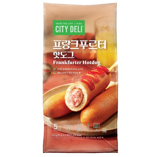 삼립 시티델리 프랑크푸르터 핫도그 (425G)
