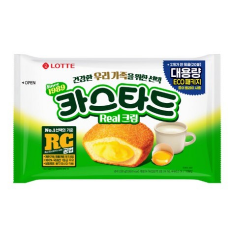 롯데 카스타드 오리지널 2번들 (460G)