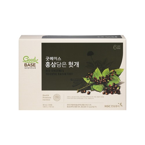 (S) 굿베이스 홍삼담은 자연헛개 (50ML*30입)