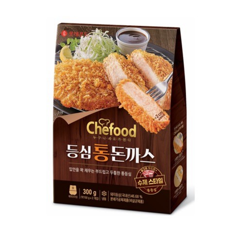 롯데 쉐푸드 등심 통돈까스 (300G)