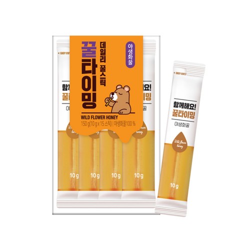 녹차원 꿀타이밍 야생화꿀 스틱 (10G*15입)
