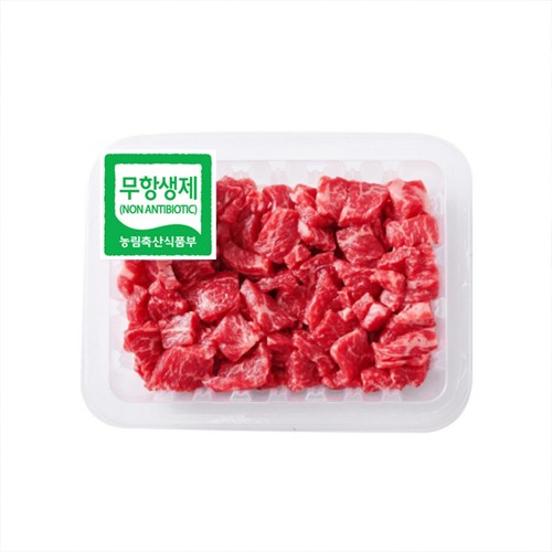 무항생제 한우 정육 국거리용 (1+등급) (300G)