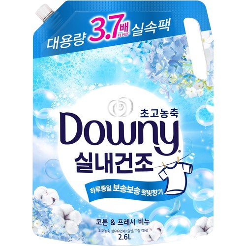 다우니 실내건조 코튼&프레시 비누 (2.6L)