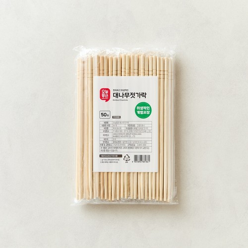 오늘좋은 대나무 젓가락 (50입)