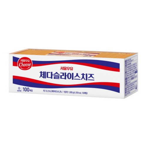서울우유 체다치즈 슬라이스 (100매) (1.8KG)