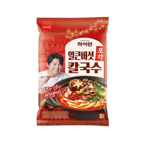 삼립 하이면 포차 얼큰버섯 칼국수 (2인) (366G)