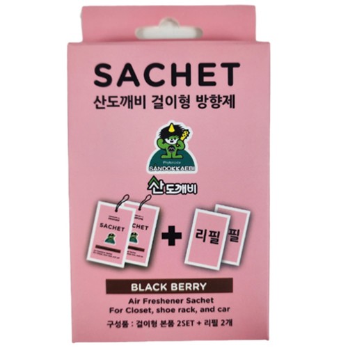 산도깨비 걸이형 방향제 (블랙베리)