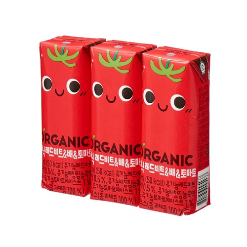 오가닉 레드비트&배&토마토 (125ML*4입)