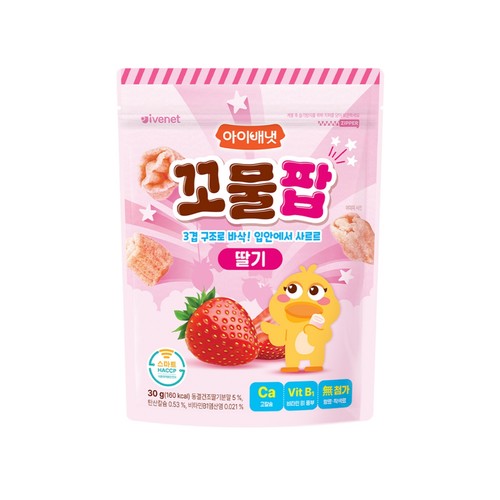 아이배냇 꼬물팝 딸기 (30G)