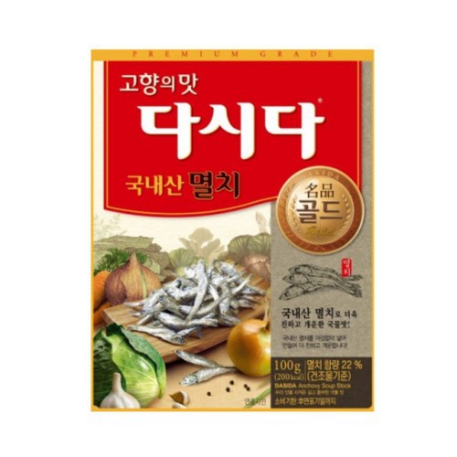 CJ 백설 다시다 명품골드 국내산멸치 (100G)