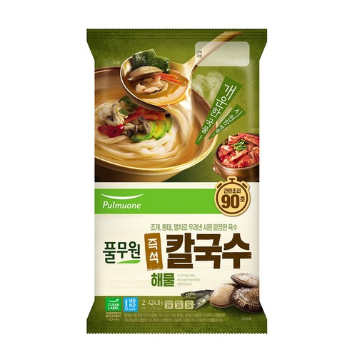 풀무원 즉석 칼국수 해물 (2인) (424G)