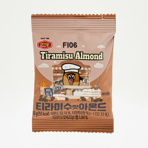 머거본 티라미수맛 아몬드 (10G*25봉)