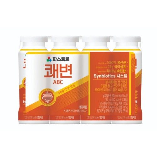 파스퇴르 쾌변 요구르트 ABC (150ML * 4)
