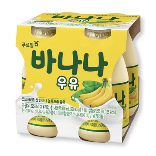 푸르밀 바나나 우유 (225ML * 4)