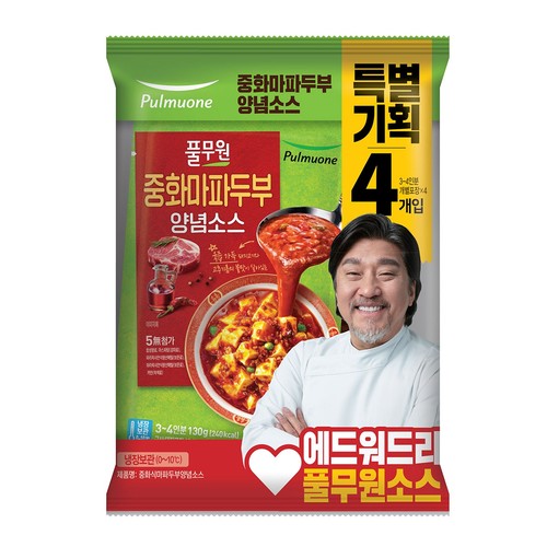 풀무원 중화마파두부 양념소스 (130G*4)