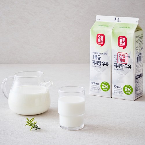 오늘좋은 1등급 저지방우유 (900ML*2)