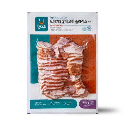 오메가 훈제오리슬라이스 (500G)