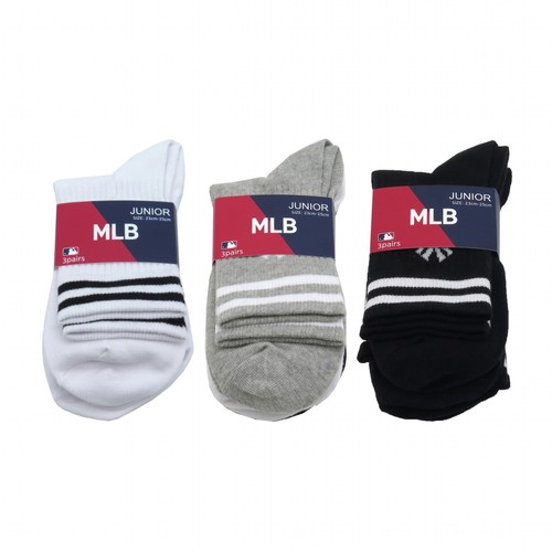 멀티색상/24 MLB 주니어 링글 중목 양말 (3매)