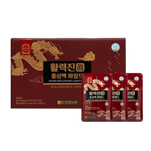 (S) 황풍정 활력진 홍삼액 마일드 (50ML*30포)